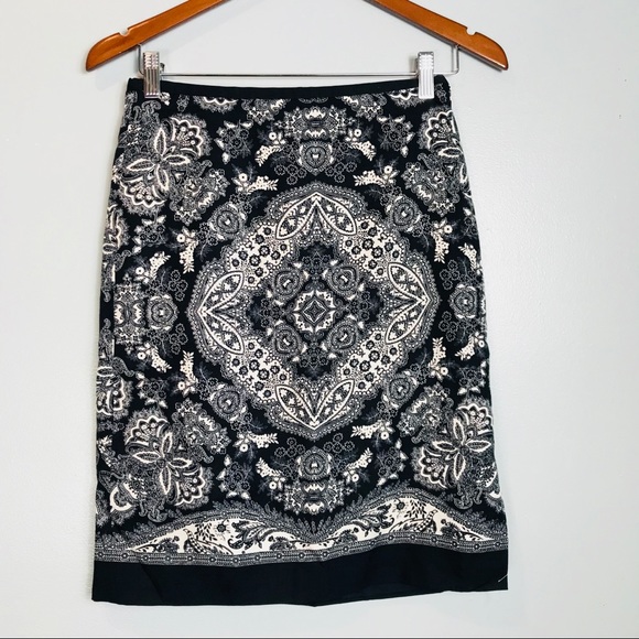LOFT Dresses & Skirts - Navy Bandana Print A line Skirt